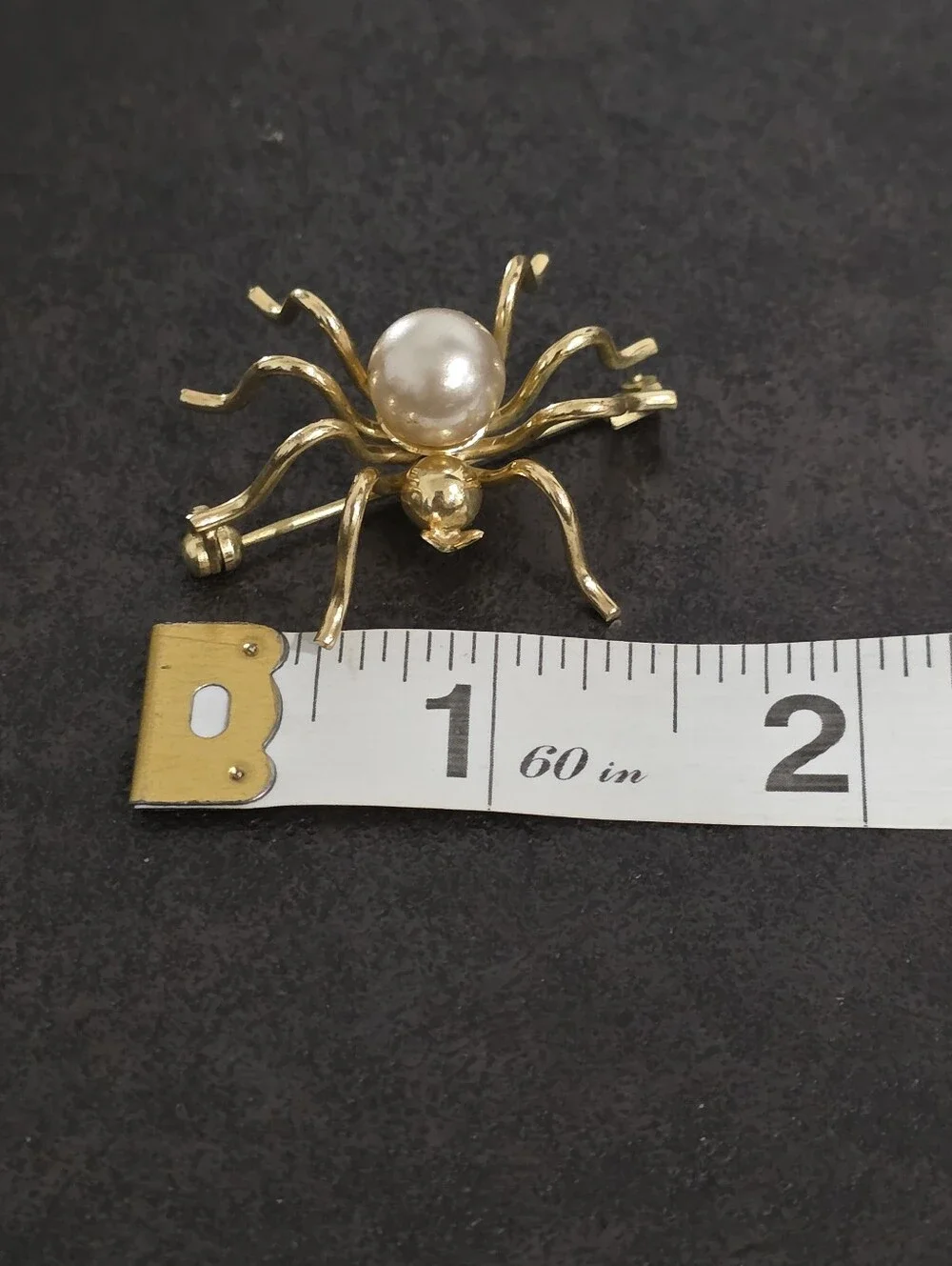 Vintage Pearl Spider Brooch | Circa 1960s–70s